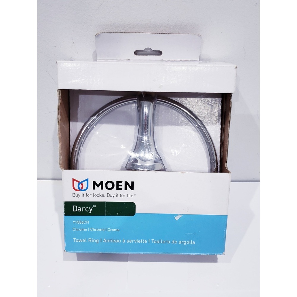 MOEN Darcy Towel Ring MY1586CH Chrome NEW
